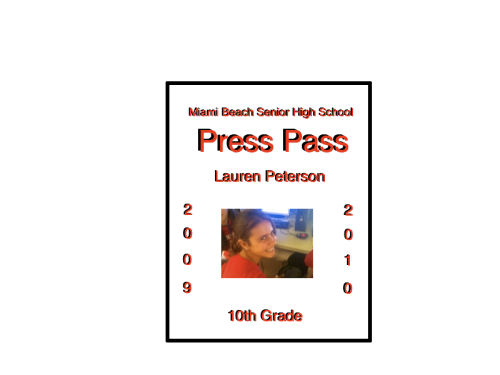Press Pass - Lauren Peterson
