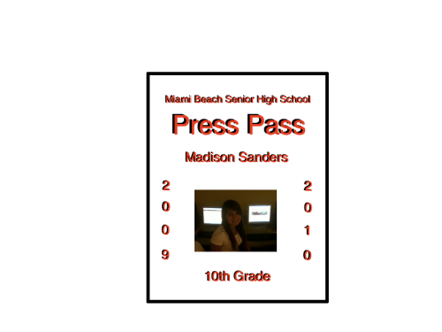 Press Pass - Madison Sanders